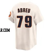 Jose Abreu Youth Houston Astros Cream Limited Throwback Cooperstown Collection Jersey