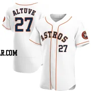 Jose Altuve Men's Houston Astros White Authentic Home Jersey