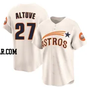 Jose Altuve Youth Houston Astros Cream Limited Throwback Cooperstown Collection Jersey