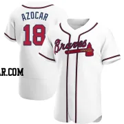 Jose Azocar Men's Atlanta Braves White Authentic Home Jersey