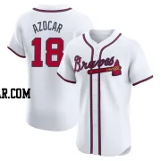 Jose Azocar Men's Atlanta Braves White Elite Home Jersey