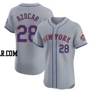 Jose Azocar Men's New York Mets Gray Elite Road Jersey
