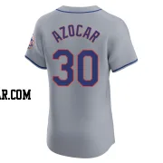 Jose Azocar Men's New York Mets Gray Elite Road Jersey