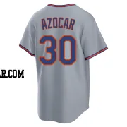 Jose Azocar Men's New York Mets Gray Replica Away 2.0 Jersey