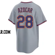 Jose Azocar Men's New York Mets Gray Replica Away 2.0 Jersey
