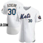 Jose Azocar Men's New York Mets White Authentic Home Jersey