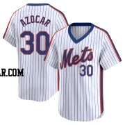 Jose Azocar Men's New York Mets White Limited Cooperstown Collection Jersey