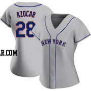 Jose Azocar Women's New York Mets Gray Replica Road Jersey