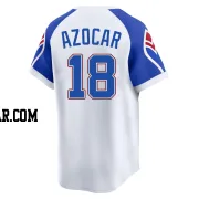 Jose Azocar Youth Atlanta Braves White Limited Throwback Cooperstown Collection Jersey
