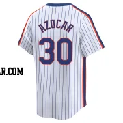 Jose Azocar Youth New York Mets White Limited Cooperstown Collection Jersey