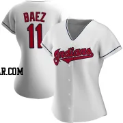 Jose Baez Women's Cleveland Guardians White Replica Home Jersey