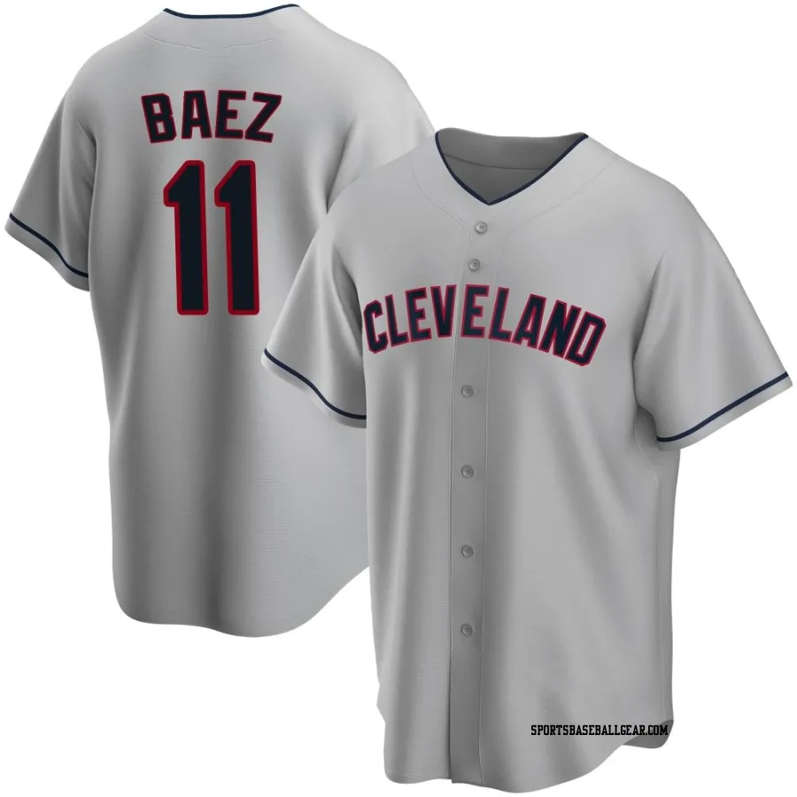 Jose Baez Youth Cleveland Guardians Gray Replica Road Jersey