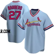 Jose Barrero Men's St. Louis Cardinals Light Blue Replica Road Cooperstown Collection Jersey
