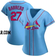 Jose Barrero Women's St. Louis Cardinals Light Blue Authentic Alternate Jersey