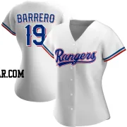 Jose Barrero Women's Texas Rangers White Authentic Home Jersey