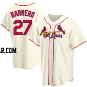 Jose Barrero Youth St. Louis Cardinals Cream Replica Alternate Jersey