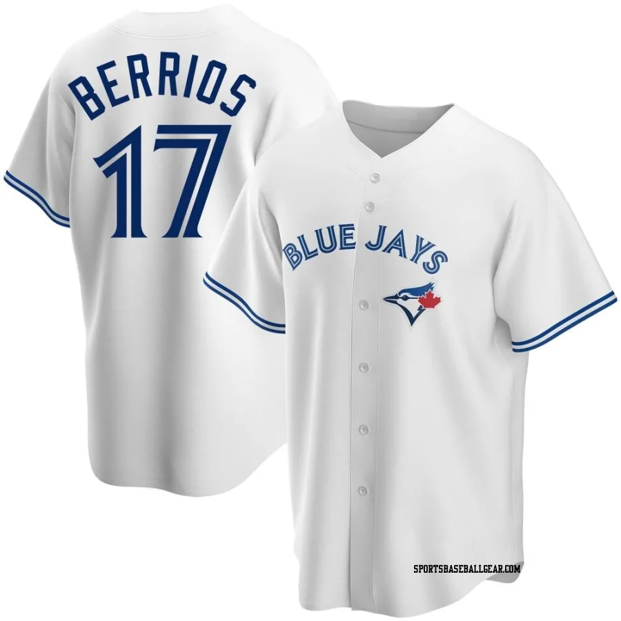 Jose Berrios Men's Toronto Blue Jays White Replica Home Jersey