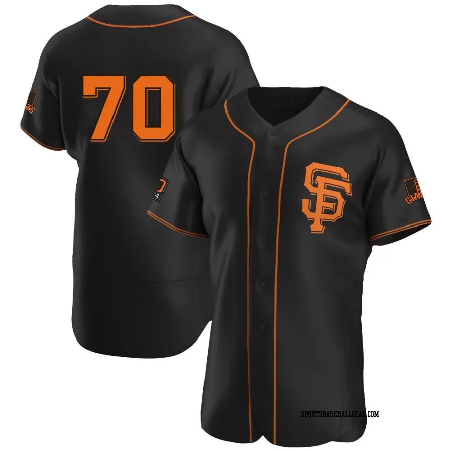 Jose Butto Men's San Francisco Giants Black Authentic Alternate Jersey