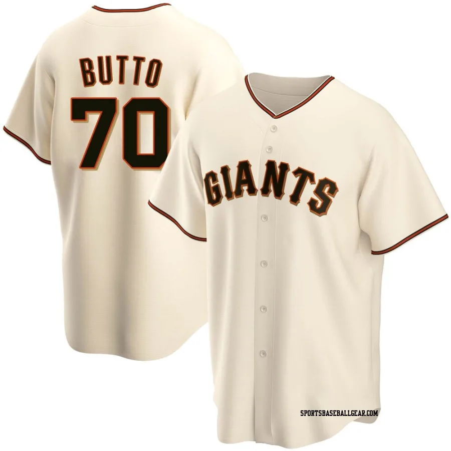 Jose Butto Men's San Francisco Giants Cream Replica Home Jersey