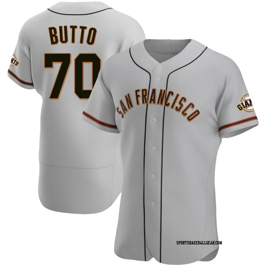 Jose Butto Men's San Francisco Giants Gray Authentic Road Jersey
