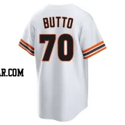 Jose Butto Men's San Francisco Giants White Limited Throwback Cooperstown Collection Jersey