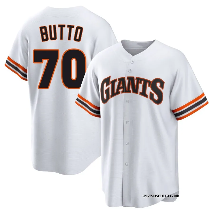 Jose Butto Youth San Francisco Giants White Limited Throwback Cooperstown Collection Jersey