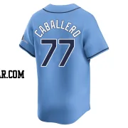 Jose Caballero Men's Tampa Bay Rays Light Blue Limited Alternate Jersey