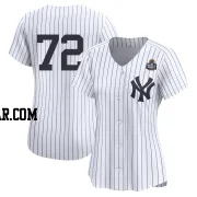Jose Caballero Women's New York Yankees White Limited Yankee Home 2nd 2024 World Series Jersey