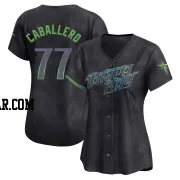 Jose Caballero Women's Tampa Bay Rays Charcoal Limited 2024 City Connect Jersey