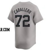 Jose Caballero Youth New York Yankees Gray Limited Away Jersey
