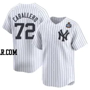 Jose Caballero Youth New York Yankees White Limited Yankee Home 2024 World Series Jersey