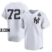 Jose Caballero Youth New York Yankees White Limited Yankee Home 2nd 2024 World Series Jersey