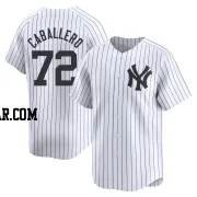 Jose Caballero Youth New York Yankees White Limited Yankee Home Jersey
