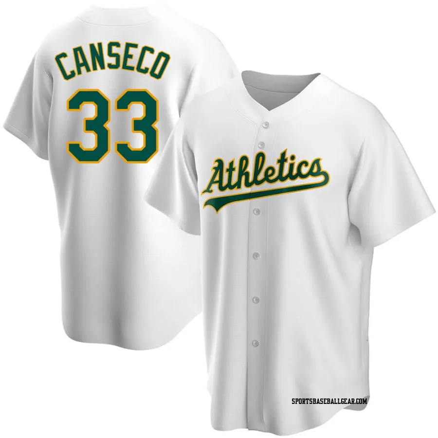 Jose Canseco Youth Oakland Athletics White Replica Home Jersey
