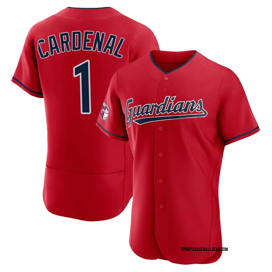 Jose Cardenal Men's Cleveland Guardians Red Authentic Alternate Jersey