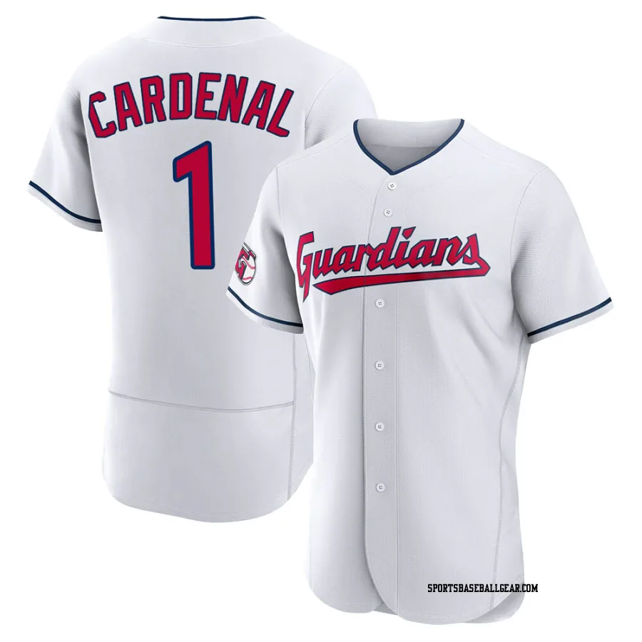 Jose Cardenal Men's Cleveland Guardians White Authentic Home Jersey