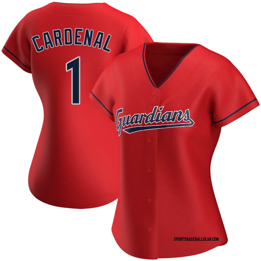 Jose Cardenal Women's Cleveland Guardians Red Replica Alternate Jersey