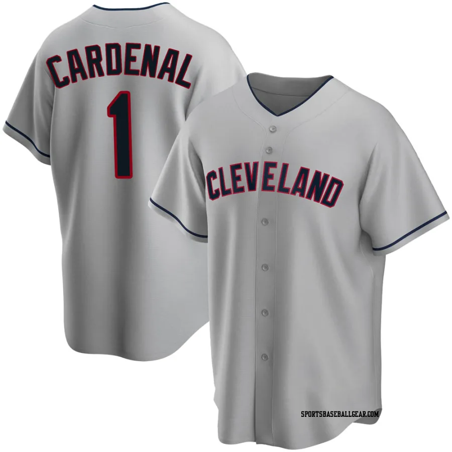 Jose Cardenal Youth Cleveland Guardians Gray Replica Road Jersey