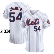 Jose Castillo Men's New York Mets White Elite Home Jersey