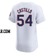Jose Castillo Men's New York Mets White Elite Home Jersey