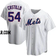 Jose Castillo Men's New York Mets White Replica Home Jersey