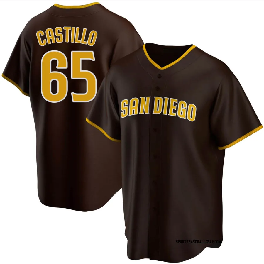 Jose Castillo Men's San Diego Padres Brown Replica Road Jersey