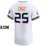 Jose Cruz Jr. Men's Houston Astros White Elite 2025 City Connect Jersey