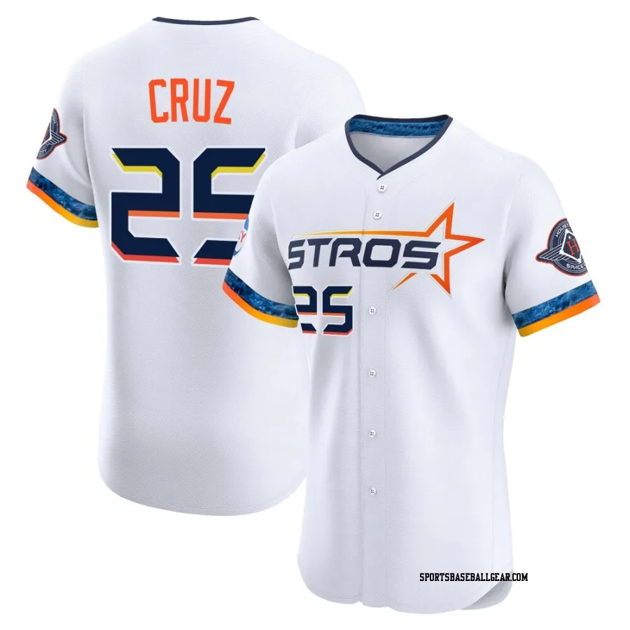 Jose Cruz Jr. Men's Houston Astros White Elite 2025 City Connect Jersey