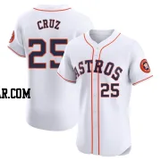 Jose Cruz Jr. Men's Houston Astros White Elite Home Jersey