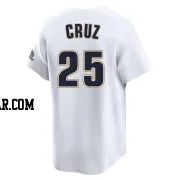 Jose Cruz Jr. Men's Houston Astros White Limited Throwback Cooperstown Collection Jersey