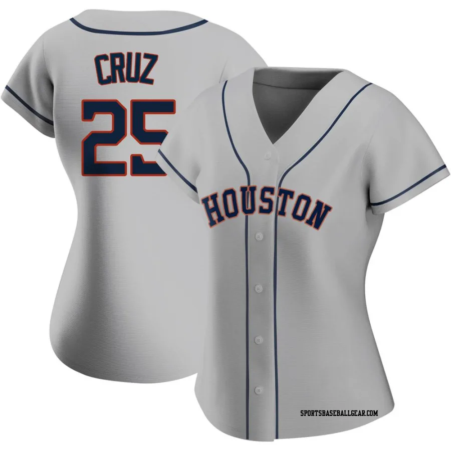 Jose Cruz Jr. Women's Houston Astros Gray Replica Road 2020 Jersey