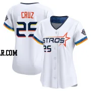 Jose Cruz Jr. Women's Houston Astros White Limited 2025 City Connect Jersey