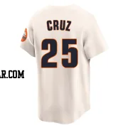 Jose Cruz Jr. Youth Houston Astros Cream Limited Throwback Cooperstown Collection Jersey