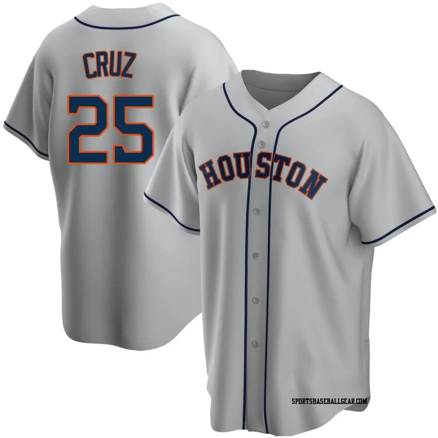 Jose Cruz Jr. Youth Houston Astros Gray Replica Road Jersey